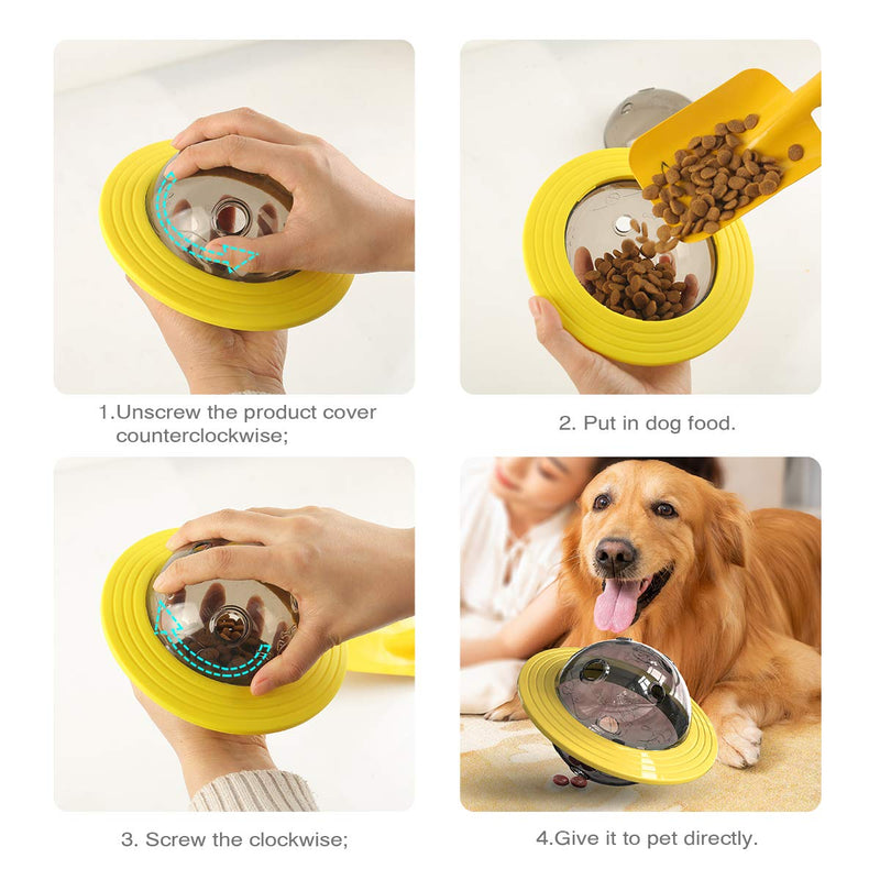 Interactive Puzzle Game Dog Toys,Durable Dog Chew Toy for Small and Medium Dogs.(Yellow) Yellow - PawsPlanet Australia