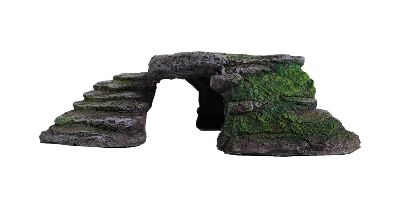 Penn-Plax Reptology Shale Step Ledge for Aquariums & Terrariums, Adds Hiding Spots, Swim Throughs, Basking Ledges for Fish, Reptiles, Amphibians, and Small Animals - PawsPlanet Australia