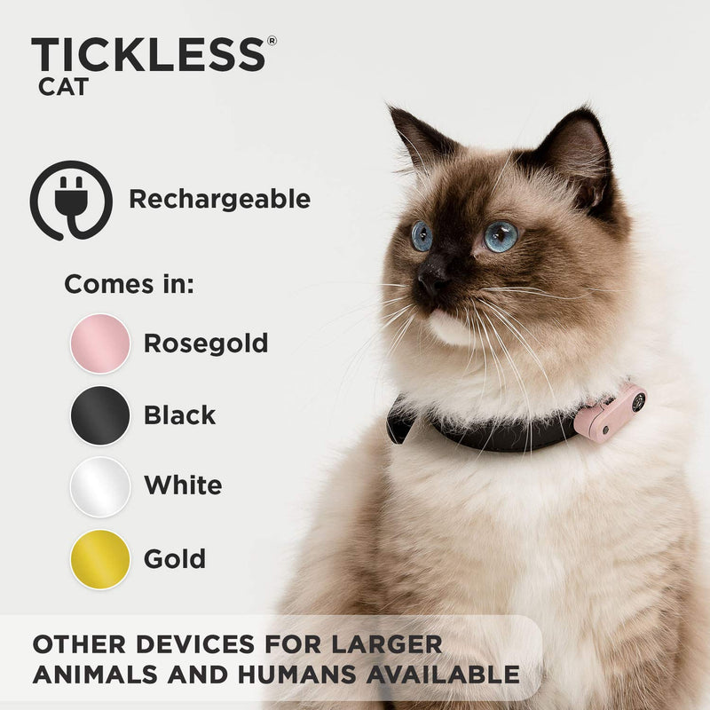 Tickless Mini Cat  Ultrasonic, Natural, Chemical-Free tick and flea Repeller  Rosegold - PawsPlanet Australia