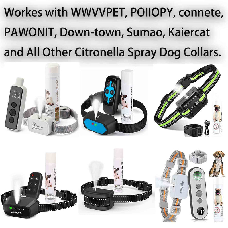 Citronella Spray Refill for POIIOPY & WWVVPET & All Other Brand Citronella Spray Dog Collars,Remote Training Collars,Dog Anti-Bark Collars,Humane and Safe Spray for Pets, 90ml/Can (New Formula) 2 Pack - PawsPlanet Australia