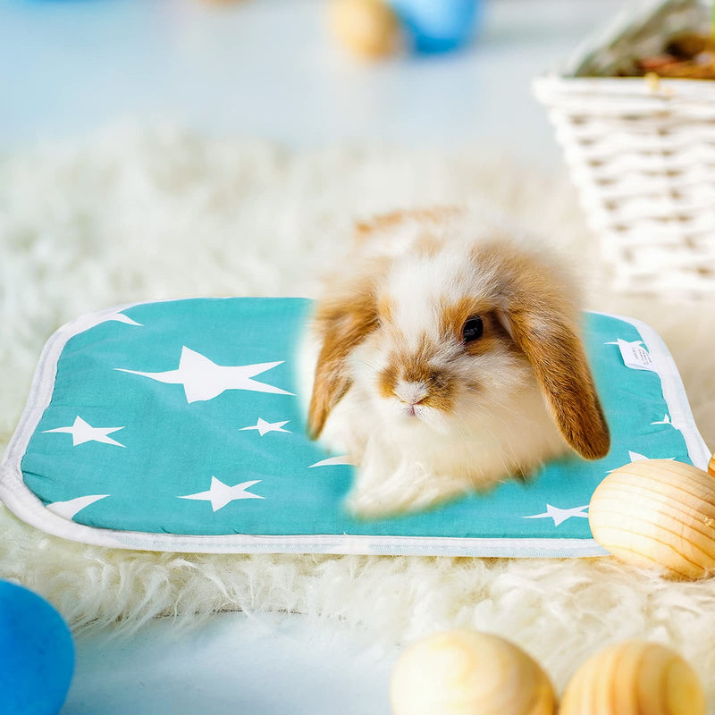 8 Pieces Guinea Pig Cage Liners Washable and Reusable Small Animal Pee Pads Highly Absorbent Hamster Bedding Waterproof Pet Training Pads for Small Animals Hamsters Bunnies, 12 x 12 Inch - PawsPlanet Australia