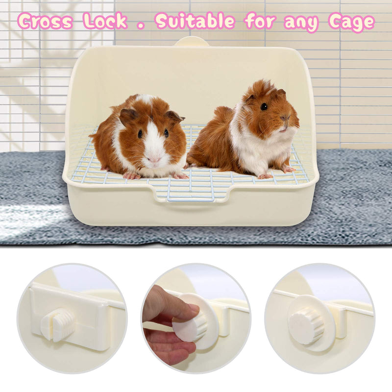 [Australia] - BWOGUE Rabbit Litter Box Toilet,Potty Trainer Corner Litter Bedding Box Pet Pan for Adult Guinea Pigs, Rabbits, Hamster, Chinchilla, Ferret, Galesaur, Small Animals Cage Toilet 
