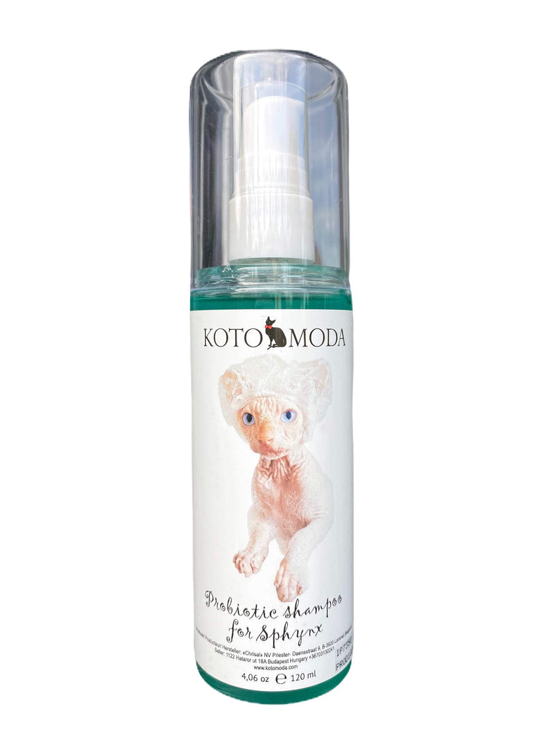 Kotomoda Probiotic Shampoo for Sphynx Cats 120 ml with foam generator - PawsPlanet Australia