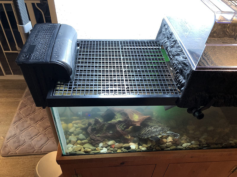 Cunguv 6 Sets Aquarium Divider Tray with Sucker Clip Plastic Fish Tank Isolation Grid,Egg Crate Light Diffuser,Aquarium Bottom Divider,Black /6 x 12inch - PawsPlanet Australia