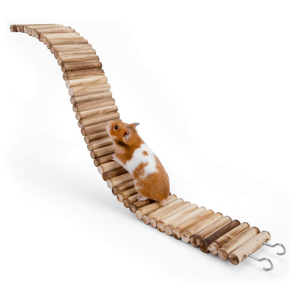 Niteangel Hamster Hanging Bridge Toy - Long Climbing Ladder for Dwarf Hamsters, Mice, Gerbils and Other Small Animals (25.6L x 3.15W) 25.6L x 3.15W - PawsPlanet Australia