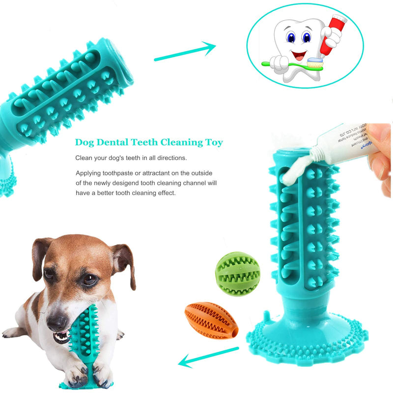 Dog Toy Set Dog Chew Toy Squeak Toys for Dogs Indestructible Dog Toothbrush Toy Dog Puzzle Toy Set Interactive Dog Toys Suitable for Small and Medium Dogs 3 Pack Blue - PawsPlanet Australia