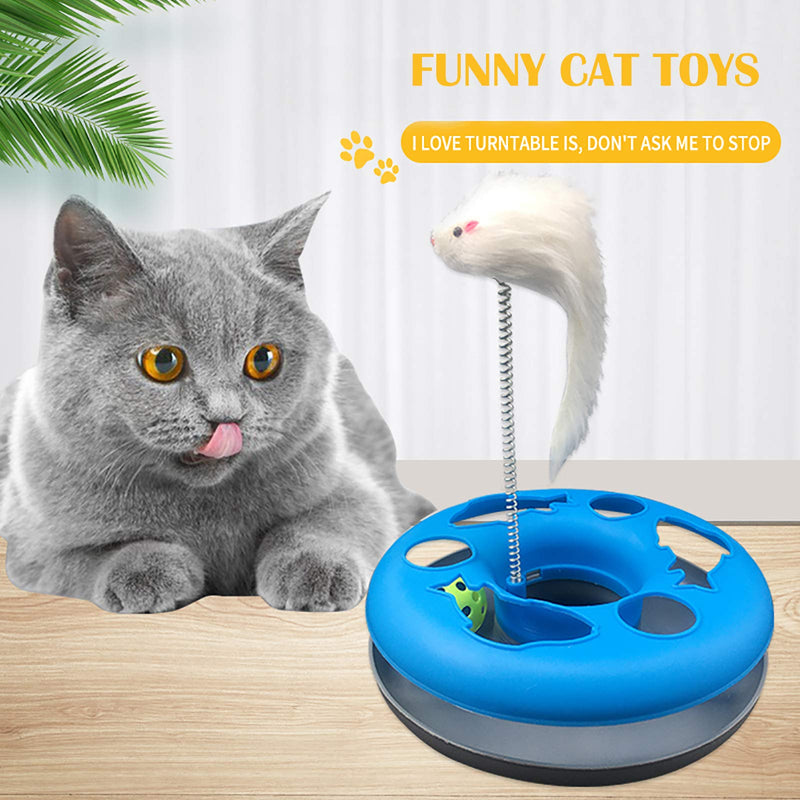 Cat Toys, Interactive Cat Toys for Indoor Cats, Funny Kitten Toys, Pet Cat Spring Toy with Moving Balls Catch Exercise - PawsPlanet Australia