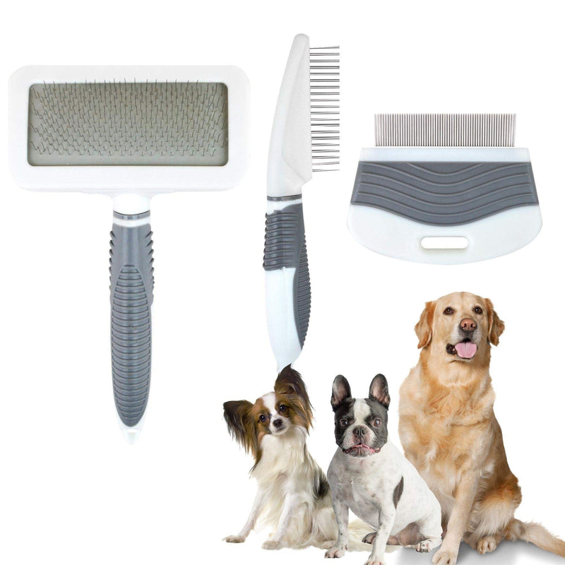 Smart Choice Pet Grooming 3-Piece Set, Black/White & Grey/White, 0.25 kg - PawsPlanet Australia