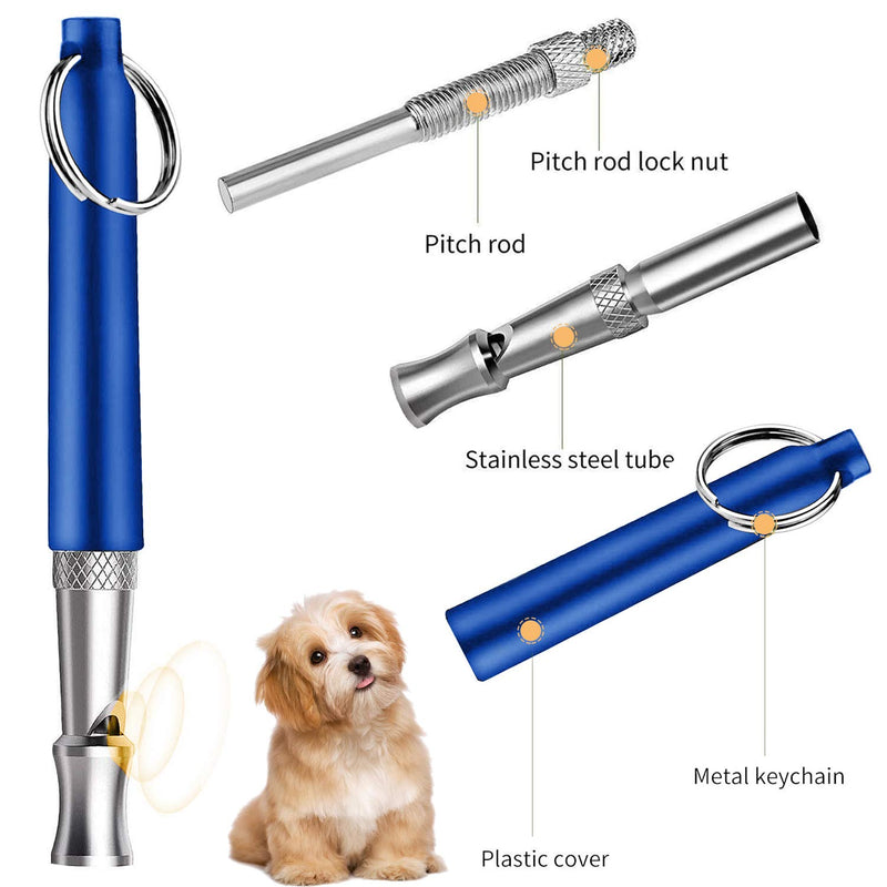 [Australia] - Aoche Dog Whistle to Stop Barking,Adjustable Pitch Ultrasonic Dog Training Whistle Silent Bark Control- 1 Pack Dog Whistle with 1 Free Lanyard Strap 2 