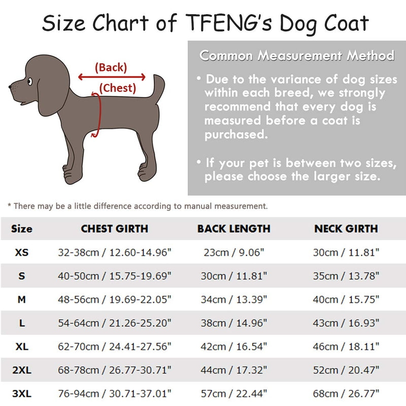 TFENG Reflective Dog Jacket, Dog Coat Warm Padded Puffer Vest Puppy Jacket with Fleece, Blue S - PawsPlanet Australia