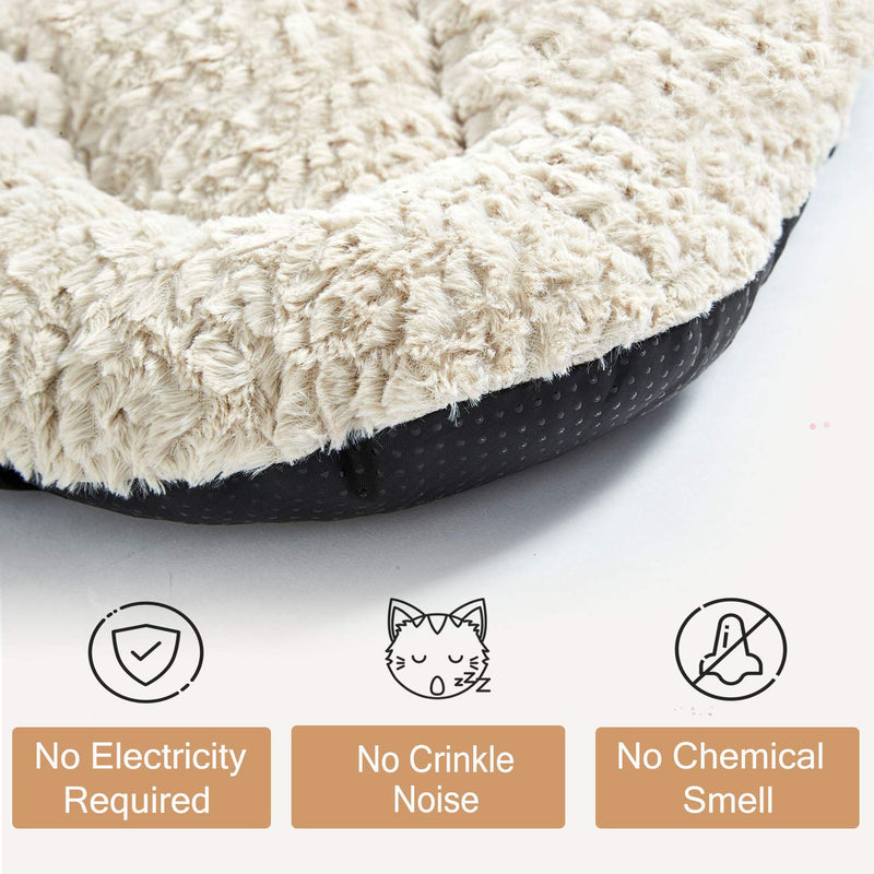 YFPets Self Heating Cat Pad Self Heated Warming Mat Thermal 24x18 Inches Dog Pet Puppy Bed for Outdoor Indoor  Machine Washable Ultra Soft Cozy Non-Slip Bottom white - PawsPlanet Australia