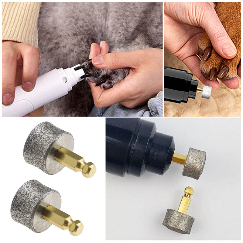 VGOL 10pcs Dog Pet Nail Grinder Replacement Tips Emery Grinding Head for Claw Nail Care Tools - PawsPlanet Australia