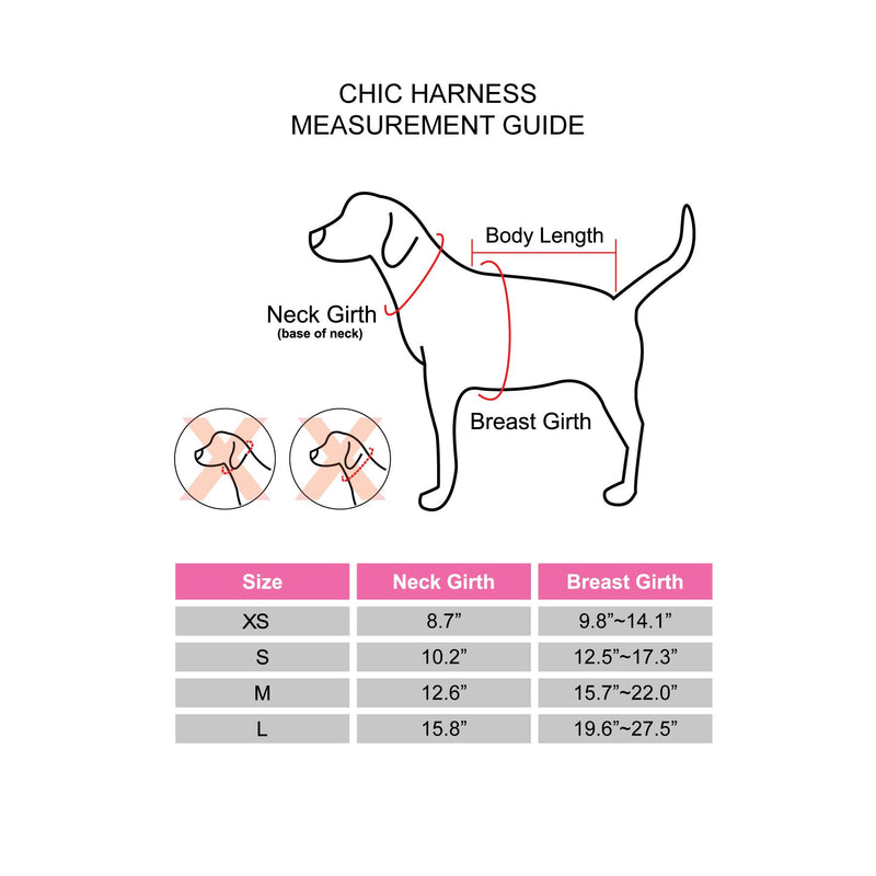 [Australia] - Pinkaholic Chic Adjustable Dog Harness Pink Small 