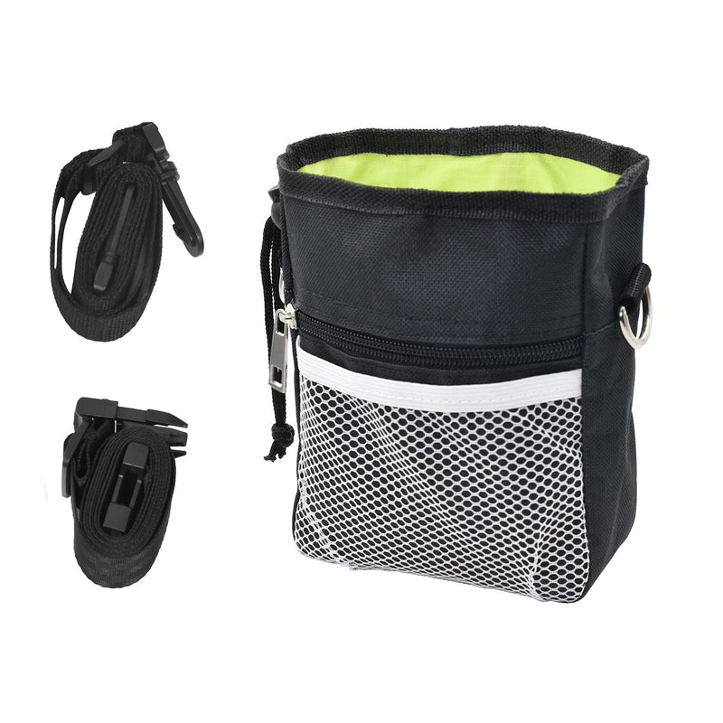 SACRONS The Dog Treat Training Pouch can Easily Carry Toys and Kibbles Food for rewarding Walking. The Training Bag has a Built in Poop Bag Dispenser and There are 3 Ways to wear it Black - PawsPlanet Australia