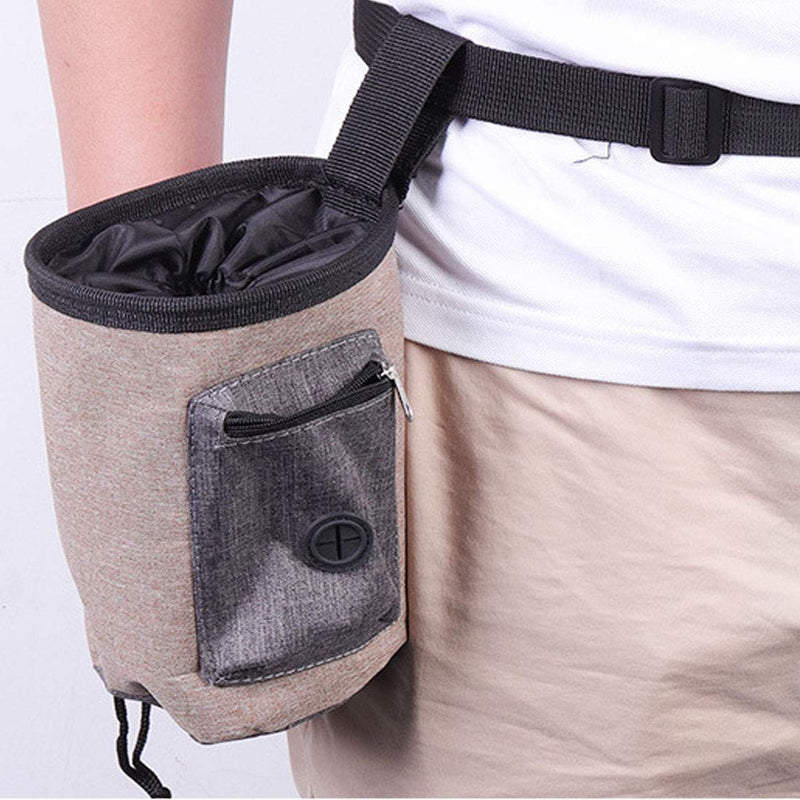 YUESEN Dog Treat Bag Pet Training Pouch with Adjustable Strip and Built-in dog waste bag dispenser, 2 Ways to Wear Dog Training Bag for Travel or Outdoor Use - PawsPlanet Australia