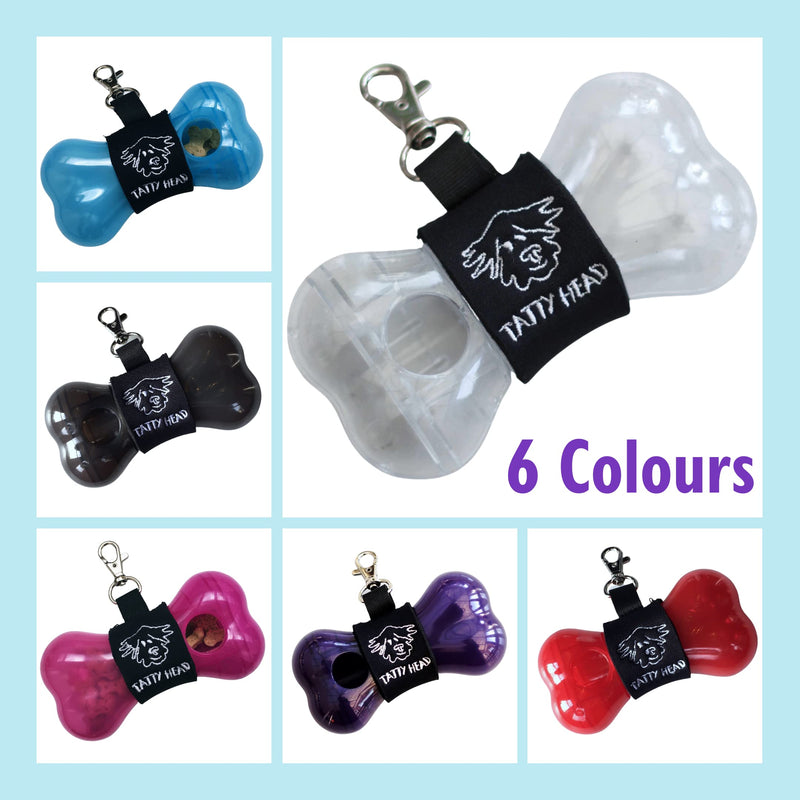 Tatty Head Dog Treat Dispenser And Recall Training Aid - Easy To Use - Just Shake to Recall - Clips To Lead or In Pocket, Ideal For Walks, Suits Both Dogs and Puppies - Clear - PawsPlanet Australia