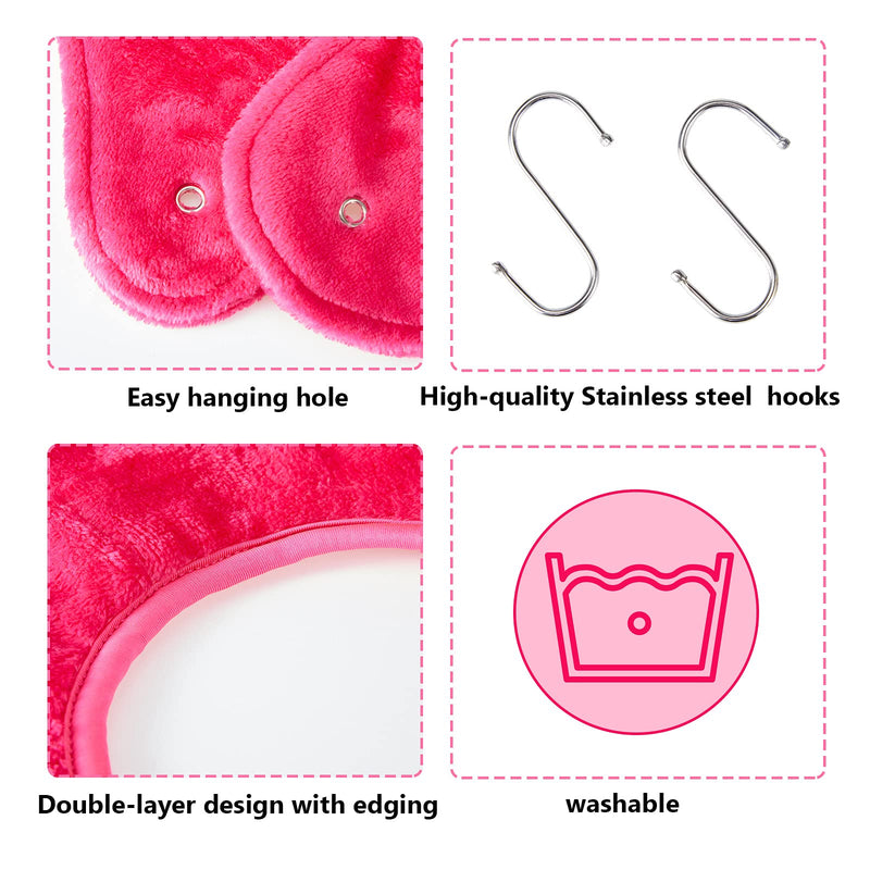 Shappy Dog Hammock Helper Towel Dog Grooming Hammock Pet Restraint Bag Multifunctional Pet Cat Bath Towel Dog for Bathing Washing Grooming Trimming Nail Clipping Large Rose Red - PawsPlanet Australia