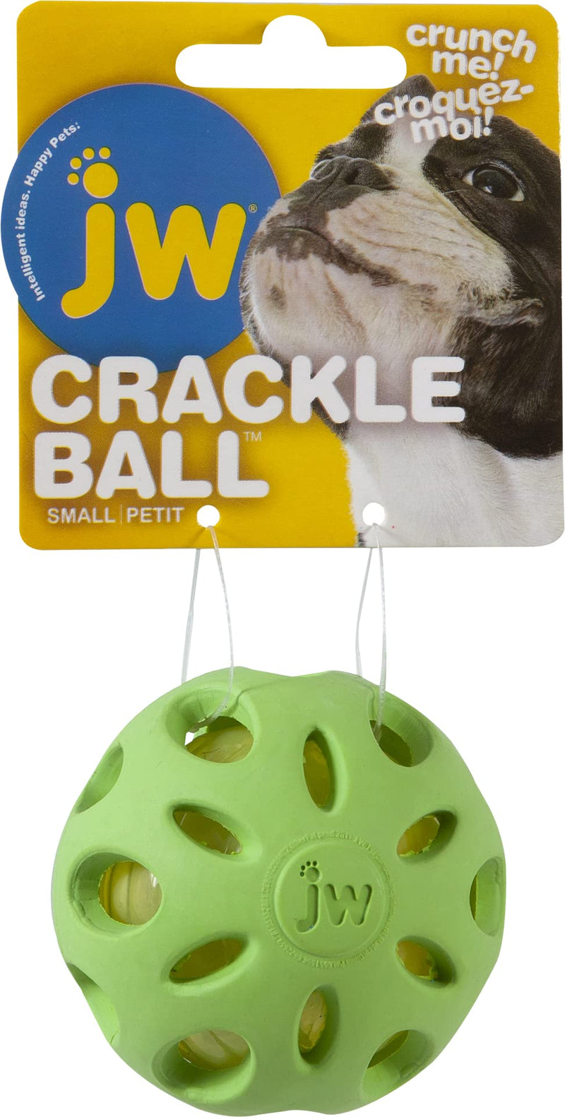 JW Pet Crackle Heads Crackle Ball Small - PawsPlanet Australia