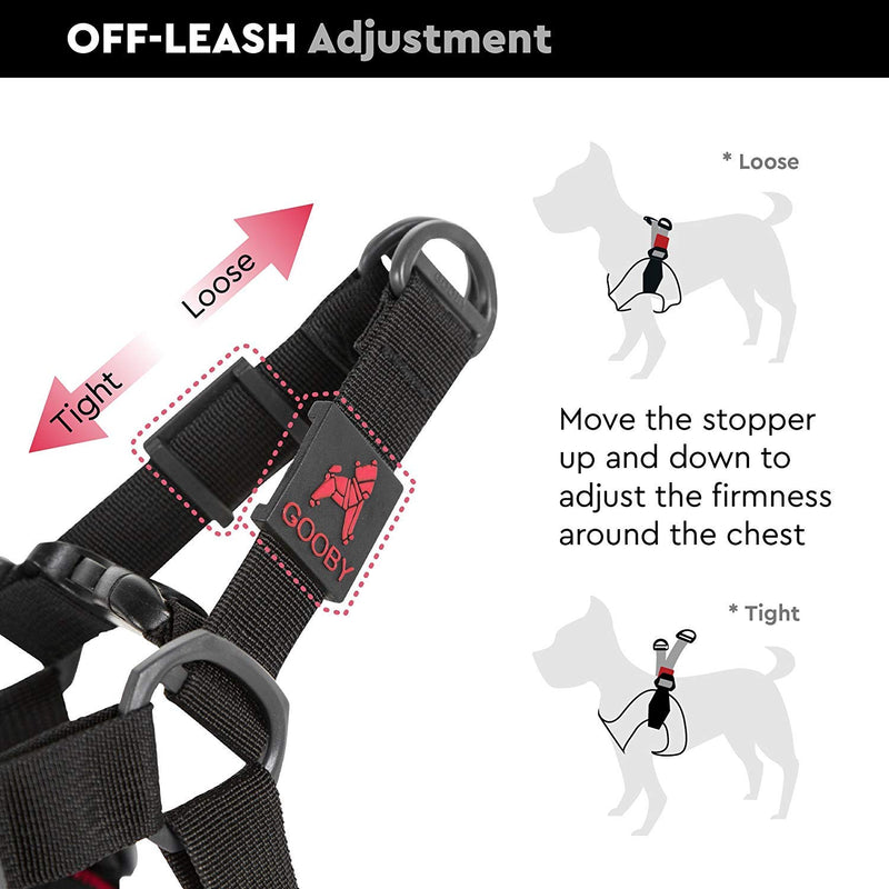 [Australia] - Gooby - Escape Free Sport Harness, Small Dog Step-in Neoprene Harness for Dogs That Like to Escape Their Harness Medium chest (17-20") Turquoise 