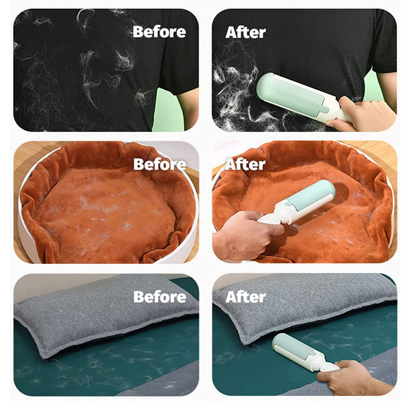 Anguxer Reusable Pet Hair Lint Rollers, Pet Hair Lint Roller, Pet Hair Remover, Suitable for Sofa, Bed, Carpet, Clothes (Red) Red - PawsPlanet Australia