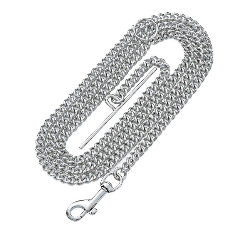 5.9ft Heavy Duty Dog Leash Tie-Out Tree Cable for Medium Large Dogs Up to 180lbs, Steel Silver Metal Chain (Links Welded Unbreakable) Stop Dog Running Away, Dog Training Walking Yard/ Camping/ Hiking - PawsPlanet Australia