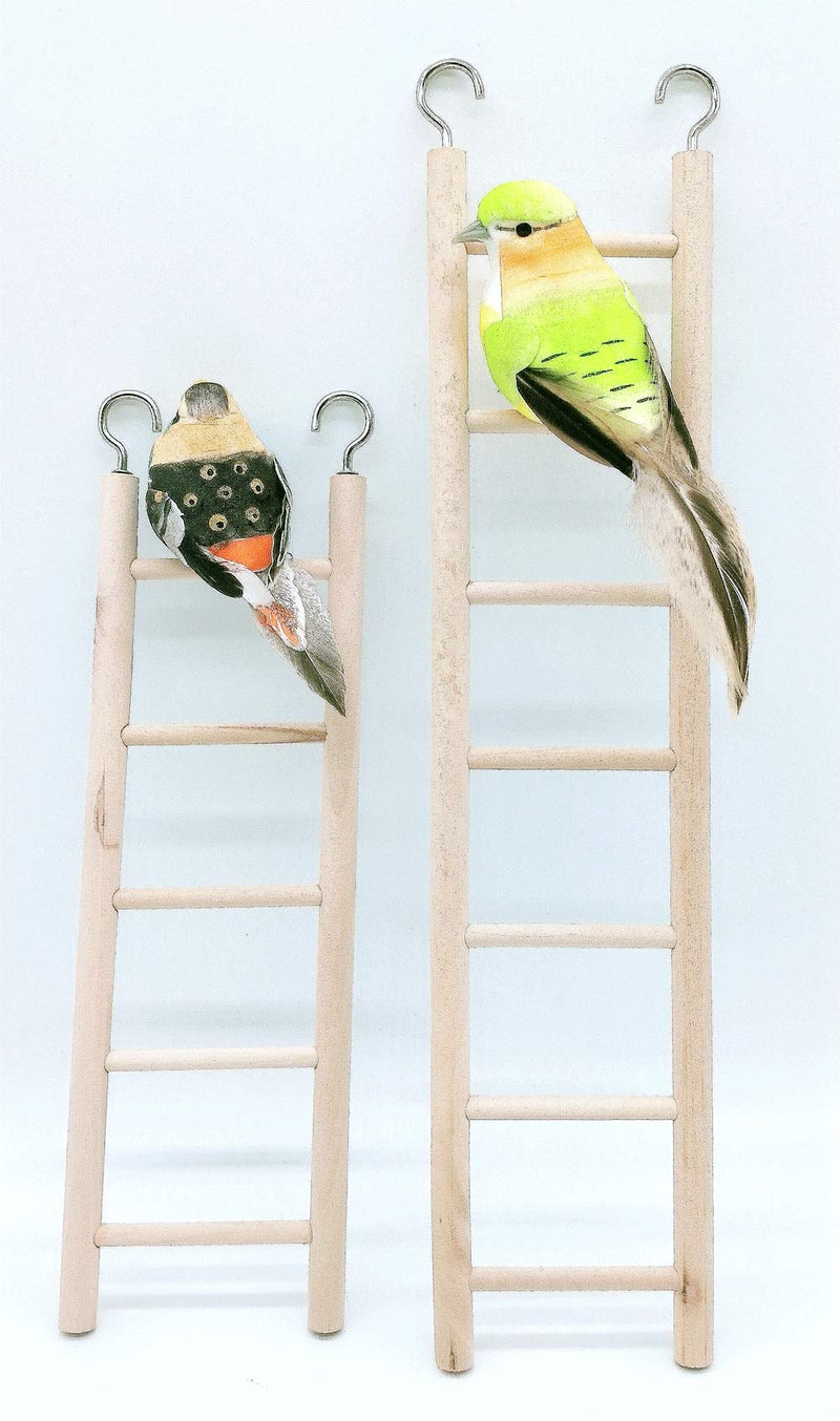 2pcs Wooden Ladder for Bird Parrot Ladder Cage Climbing Toy Birdie Basics (5 Step & 7 Step) - PawsPlanet Australia