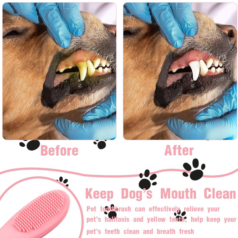 INGJIA dog toothbrush - dog toothbrush - dog toothbrush - dog toothbrush for small dogs - dog dental care tartar dog - for bad breath dog - teeth cleaning dog (8 pieces) - PawsPlanet Australia