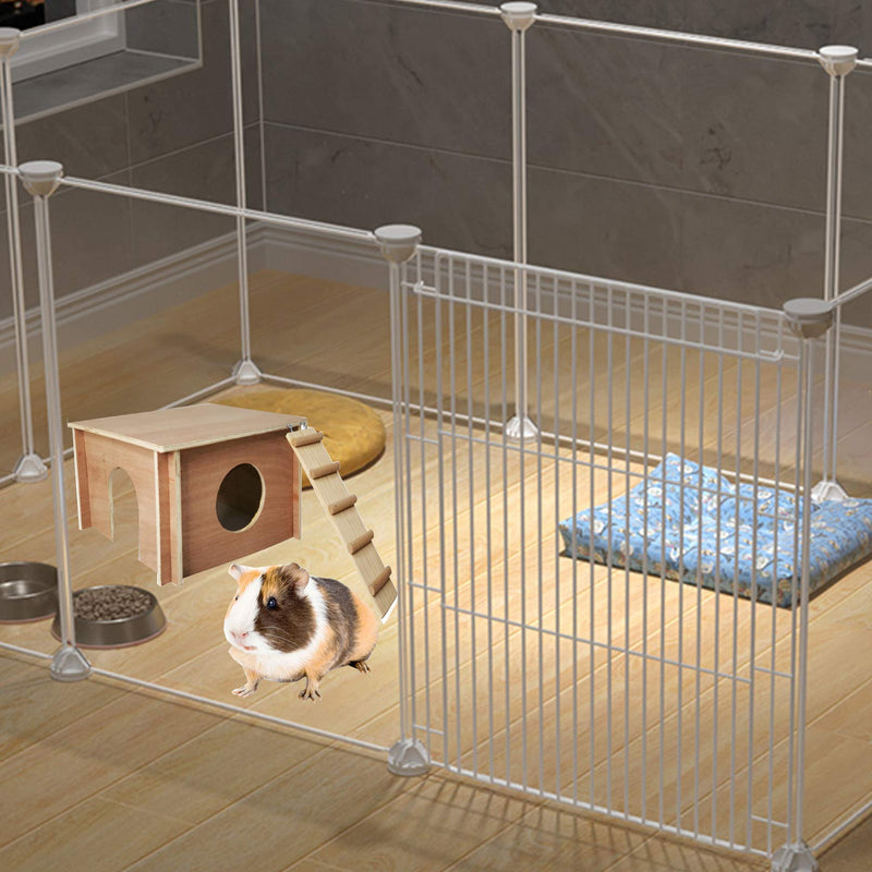 Hamiledyi Guinea Pig Hideout,Chinchilla Hut Small Animal Hideaway Wood House with Window for Hamster - PawsPlanet Australia