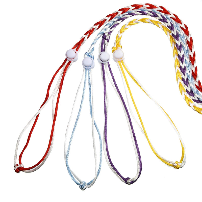 4 Pieces Adjustable Hamster Leash Small Animal Harness Rope Harness Towing Rope for Walking Pet Hamster Squirrel, 4 Colors - PawsPlanet Australia