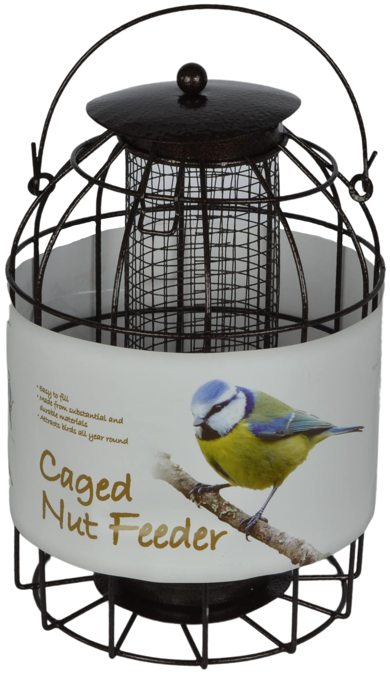 Green Jem Dome Caged Peanut Wild Bird Feeder, Designed To Deter Squirrels And Also Larger Garden Birds Such As Pigeons And Doves, - PawsPlanet Australia