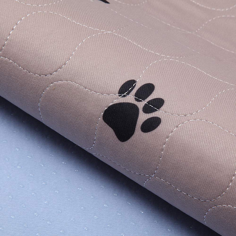 [Australia] - SincoPet Reusable Pee Pad + Free Puppy Grooming Gloves/Quilted, Fast Absorbing Machine Washable Dog Whelping Pad/Waterproof Puppy Training Pad/Housebreaking Absorption Pads 2 Pack (36"x41") Brown 