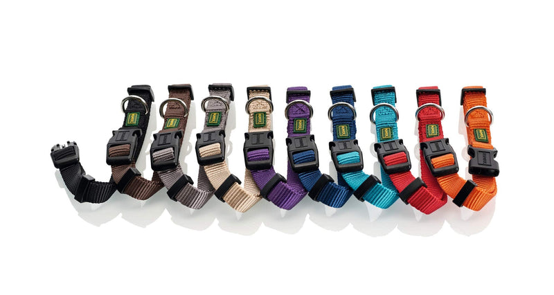 HUNTER VARIO BASIC dog collar, dog collar, robust, supple, click closure, M/1.5, petrol - PawsPlanet Australia