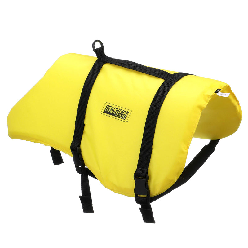 [Australia] - Seachoice 86330 Dog Life Vest - Adjustable Life Jacket for Dogs, with Grab Handle, Yellow, Size Medium, 20 to 50 Pounds 