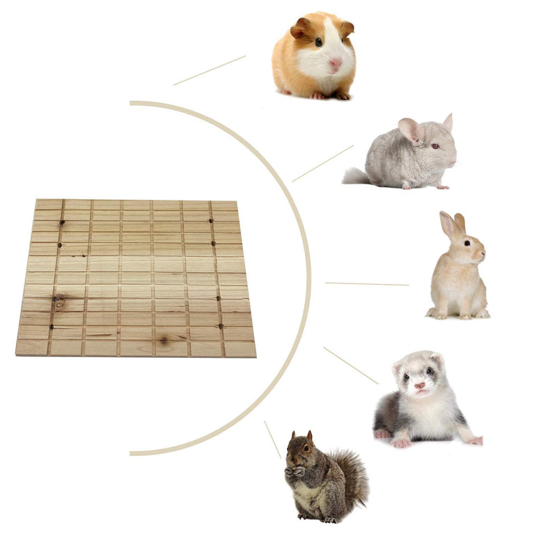 Tfwadmx Rabbit Wooden Foot Pad Bunny Scratch Board Anti-Skid Toys Cage Grinding Claws and Teeth Deck for Small Animals Ferret Chinchilla Cat - PawsPlanet Australia