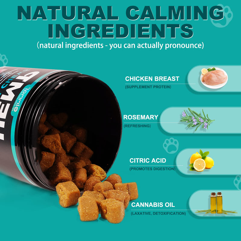 Calming Treats for Cat and Dog, Pets Purest Soft Calming Chews for Anxiety, Stress Relief, Delicious and Healthy Snack for Cats - Chicken Flavor (200g, 200 Count) Chicken Flavor - PawsPlanet Australia