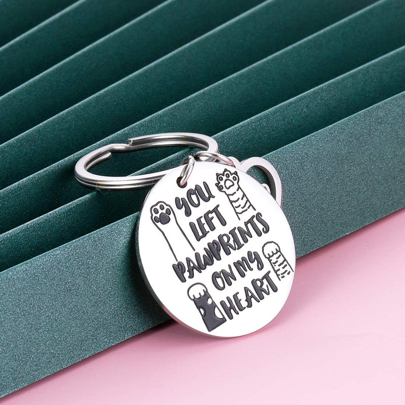 [Australia] - Pet Memorial Keychain for Loss of Dog Cat Sympathy Gifts for Dog Mom Men Remembrance Key Chain Jewelry for Women Men Friends Kids Coworker Family Dog Cat Passed Away Gifts 