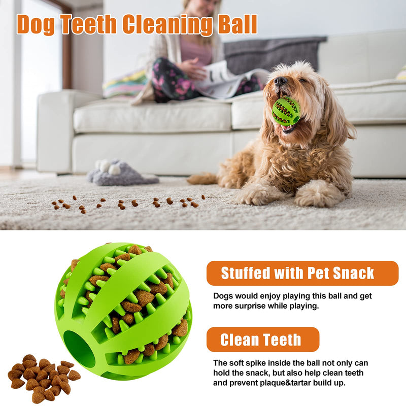 Hestya 6 Pieces Interactive Dog Ball Toys with Different Functions Squeaky Dog Ball Dog Chew Ball Spiky Lighting Dog Ball Bouncy Dog Ball Food Treat Dispenser Ball Teething Ball for Small Dogs - PawsPlanet Australia