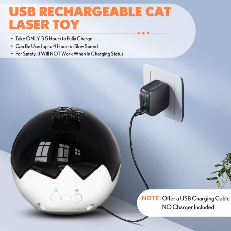 2021 Newest Cat Laser Toy,3 in 1 Interactive Tumbler Ball,Laser and Feather Toys for Pet Automatic Kitten Chaser Toy Indoor,Electronic Real Mice Sound,3 Speeds,3 Timers,Irregular Circle,Rechargeable - PawsPlanet Australia