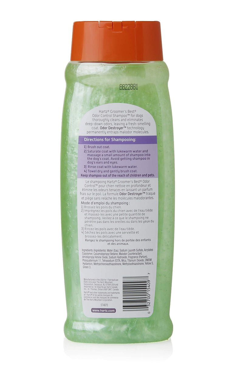 [Australia] - Hartz Groomer's Best Odor Control Dog Shampoo 