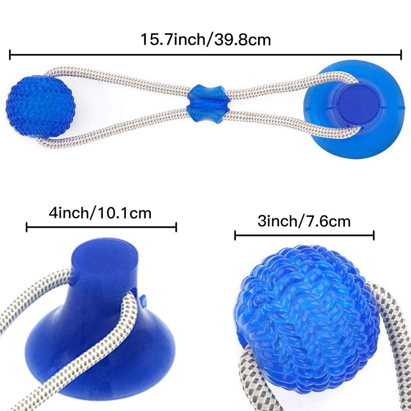 DGGHOMY Suction Cup Dog Toy, Pet Molar Bite Toy, Dog Tug Toy Chew Dog Rope Toy, Help Clean Teeth Multifunctional Interactive Rope Dog Toy - PawsPlanet Australia