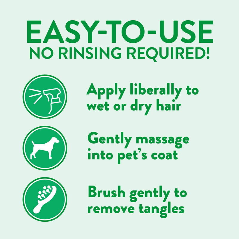 [Australia] - TropiClean Tangle Remover Spray for Pets, Made in USA 16 Ounce 