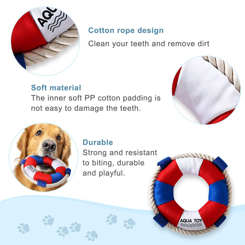 Durable Outdoor Dog Swimming Ring Toys-Dog Flying Disc Interactive Dog Toys Floats in Water & Safe on Teeth - PawsPlanet Australia