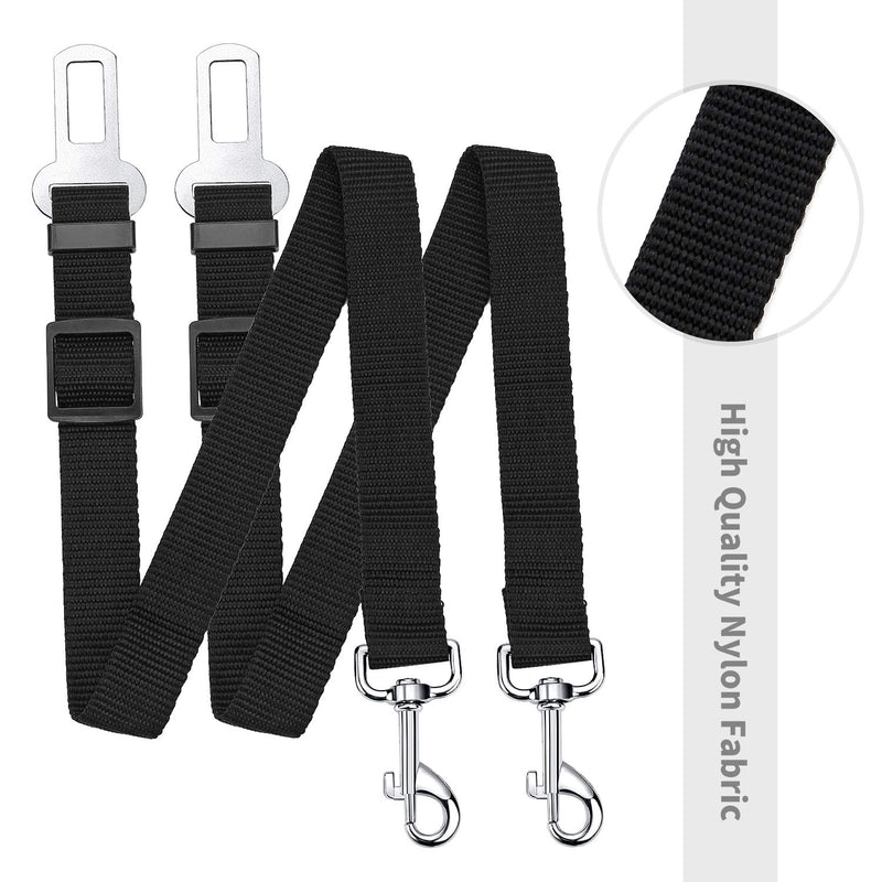 [Australia] - Jisong Dog Seat Belt, 2 – Pack Set, Pet Car Seatbelt Safety, with Adjustable Length and Nylon Fabric, Upgraded Dog Cat Car Seat Belt. 