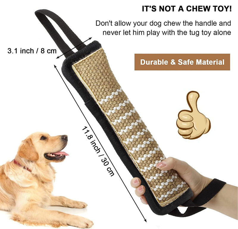 Tug of War Dog Toy,Dog Bite Tug Toy,Dog Bite Pillow,Durable Pull Toy with 2 Strong Handles for Medium to Large Dogs,Ideal for Tug of War, Fetch, Puppy Training & Interactive Play - PawsPlanet Australia