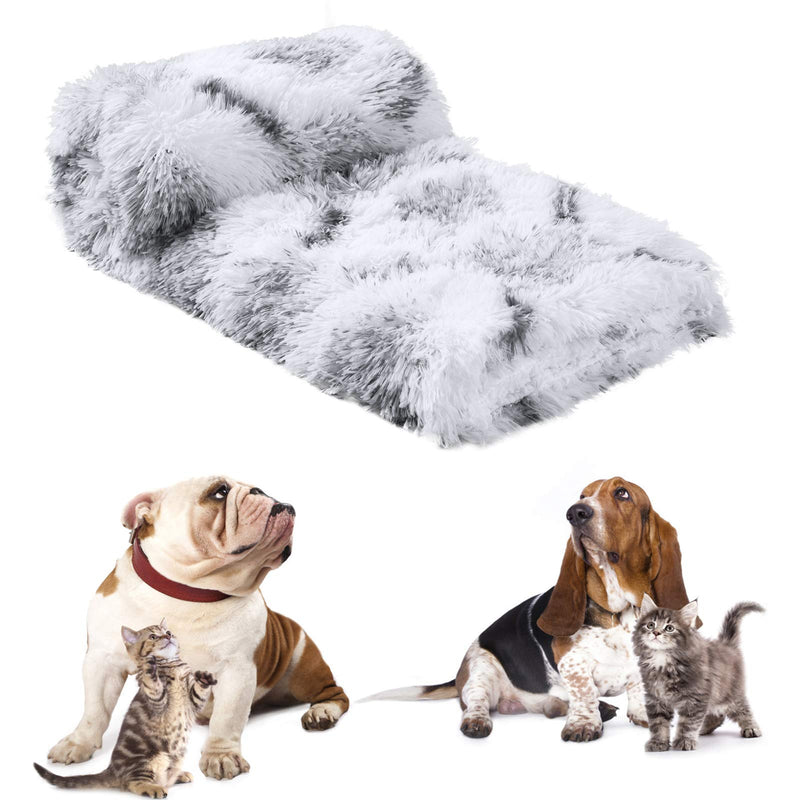 ISEAU Luxury Shag Pet Blanket Sherpa Fleece Blanket Fluffy Dog & Cat Blankets, Super Soft and Warm Puppy Throw Cover Dog Cat Fluffy Fur Blanket Reversible Double Layer Washable for Dog Bed Small(20"x30") - PawsPlanet Australia