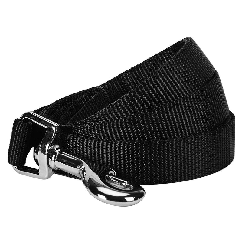 [Australia] - Hulless Dog Leash Nylon Training Leash Dog Traction Rope Dog Leashes for Small Dogs, Great for Dog Training, Play, Camping or Backyard. 10-Feet Black 