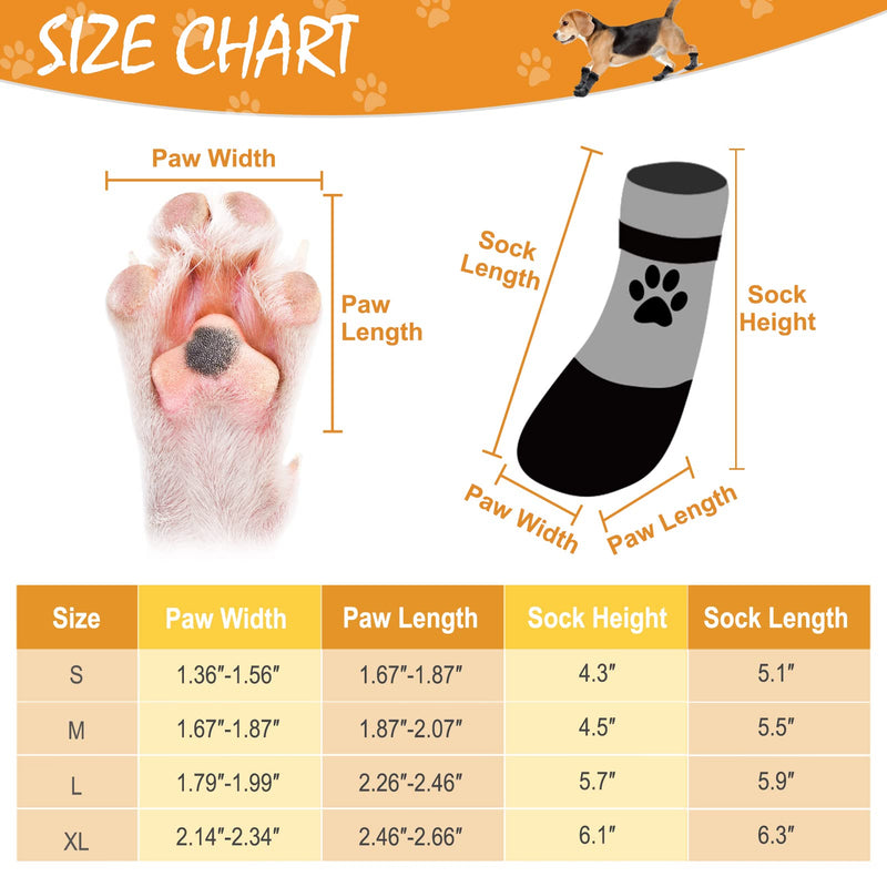 KOOLTAIL Anti Slip Dog Socks - Outdoor Dog Boots Waterproof Dog Shoes Paw Protector with Strap Traction Control for Hardwood Floors Small - PawsPlanet Australia