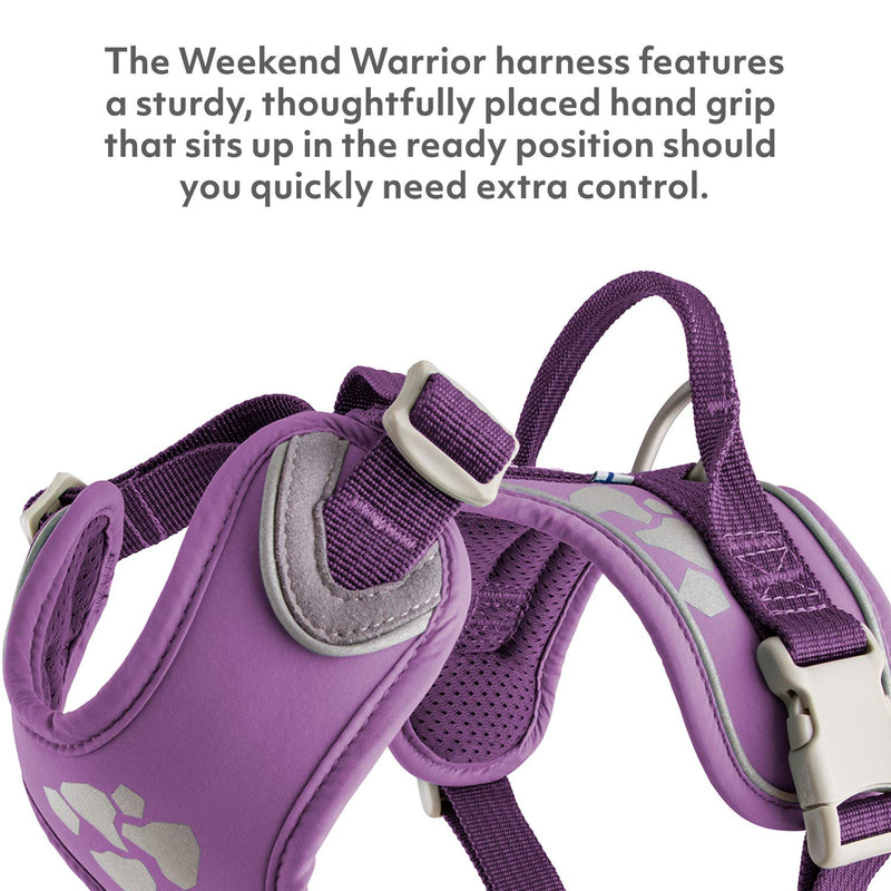 Hurtta Weekend Warrior Dog Harness, Currant, 24-32 in - PawsPlanet Australia