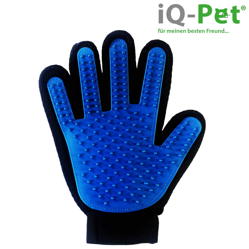 iQ-Pet grooming glove | 2 sides: rubber + microfiber - PawsPlanet Australia