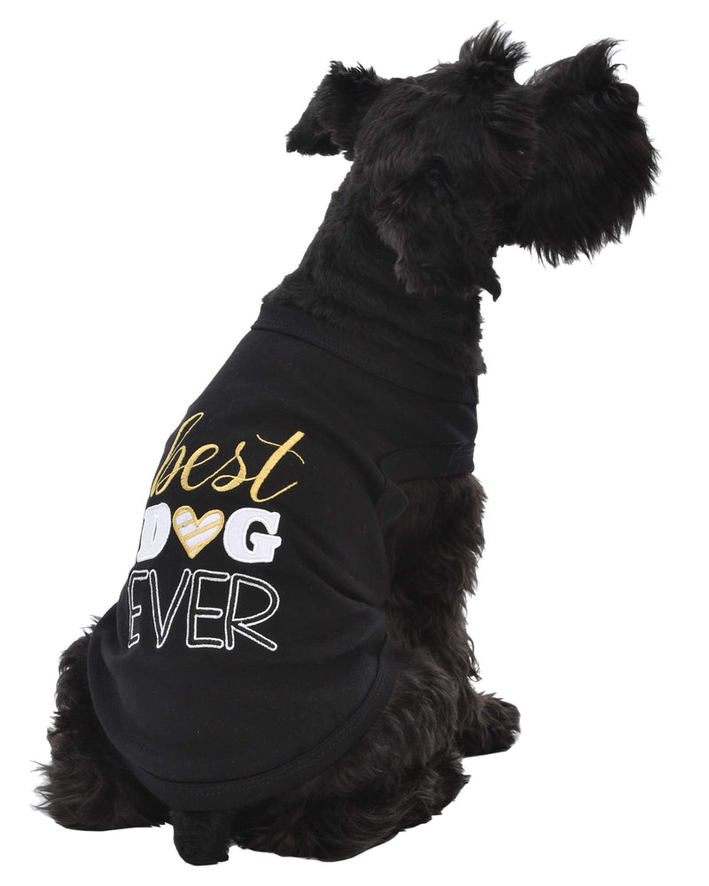 Parisian Pet Best Dog Ever Dog Clothes Tee T-Shirt, XXS - PawsPlanet Australia